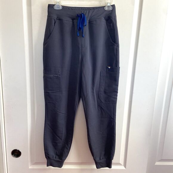 Figs Zamora High Waist Jogger Scrub Pants Limited Edition Pride Gray Size Small - Picture 9 of 9